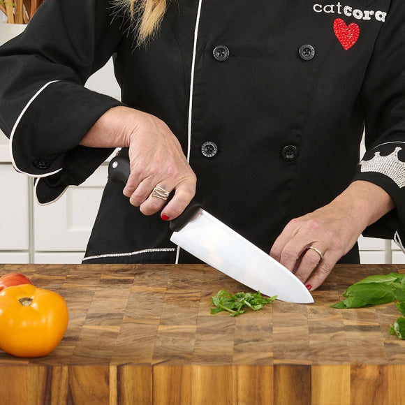 Cat Cora Soft-Grip Handle Chef Knife, 8in