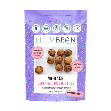 LillyBean Baking Vegan & Gluten-Free No-Bake Cookie Dough Bites Mix