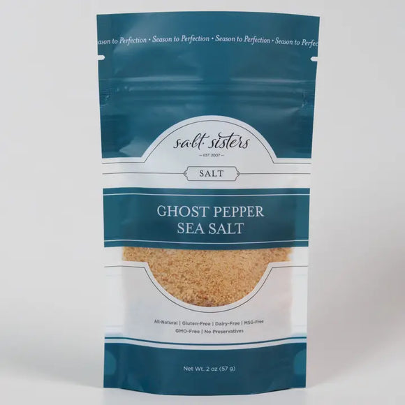 Salt Sisters All-Natural Ghost Pepper Sea Salt, 2 oz
