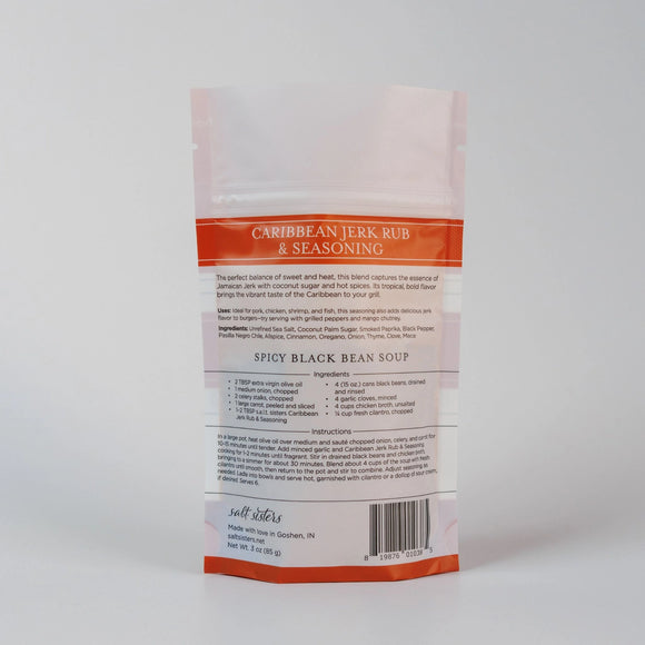 Salt Sisters Caribbean Jerk Rub & Seasoning Mix, 3 oz