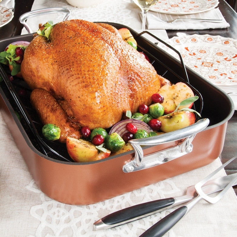 Nordicware Extra Large Copper Roaster with Rack