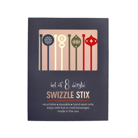Mod Lounge Paper Co Swizzle Stix, Retro Holiday Ornament
