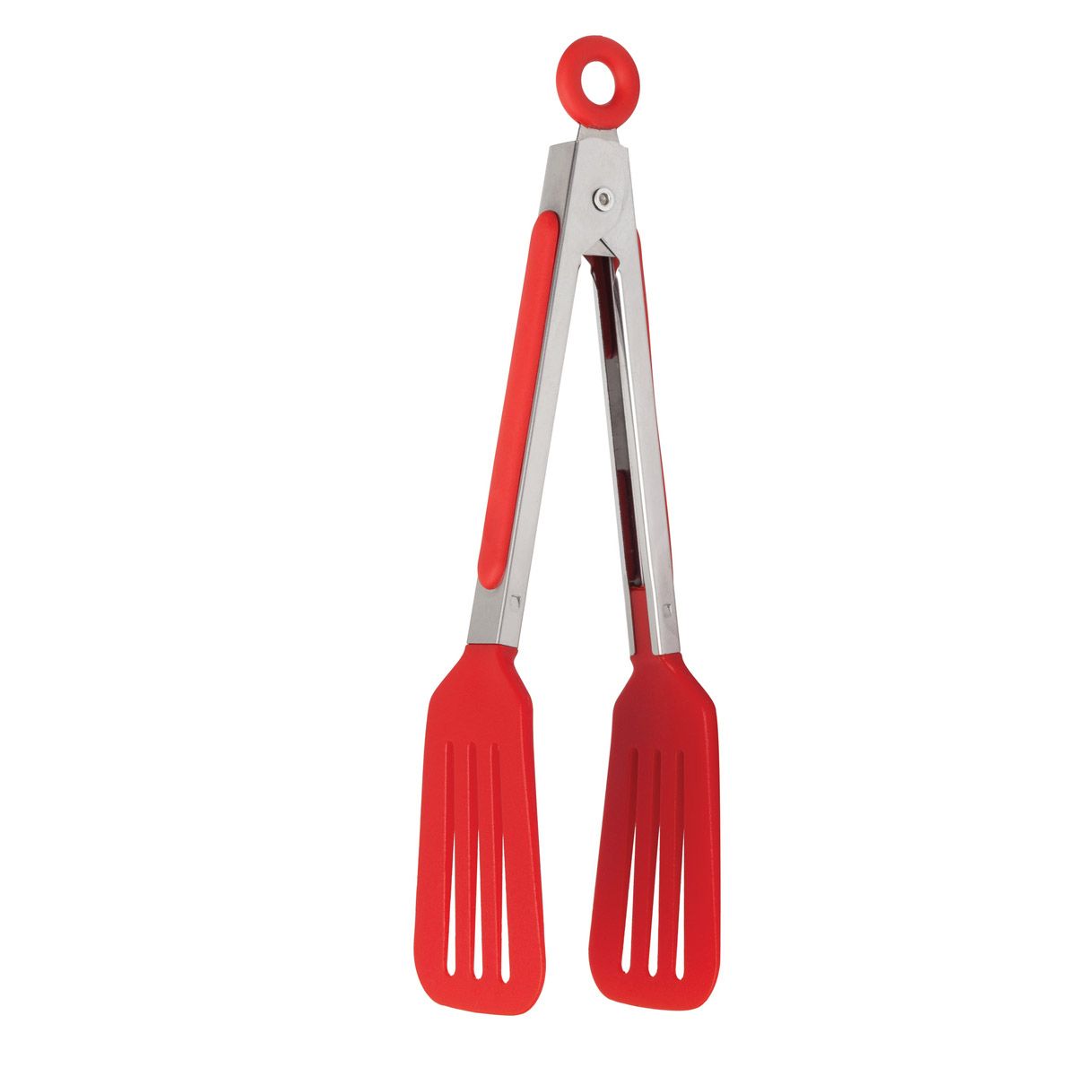 HIC Kitchen Slotted Flipper Tong, 8in