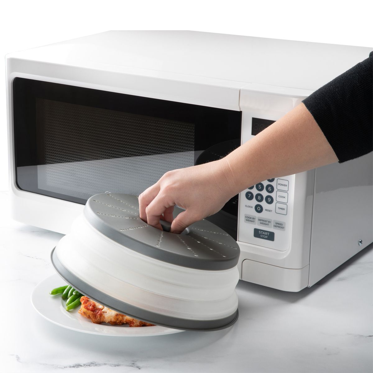 HIC Kitchen Collapsible Microwave Food Cover