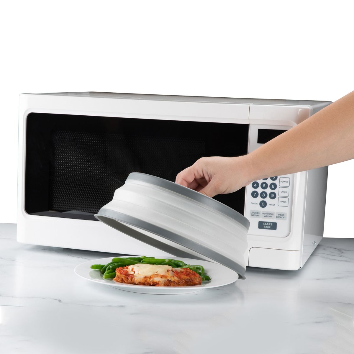 HIC Kitchen Collapsible Microwave Food Cover