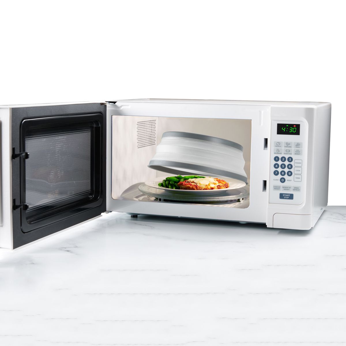 HIC Kitchen Collapsible Microwave Food Cover