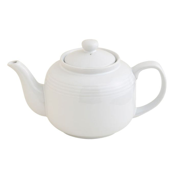 House of Prill Teapot with Stainless Steel Infuser, White