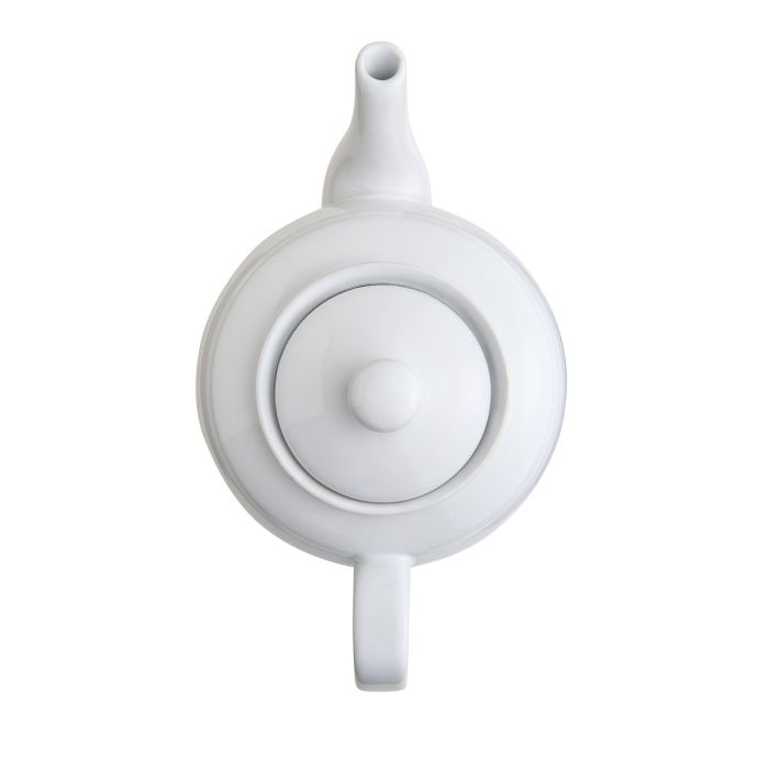 House of Prill Teapot with Stainless Steel Infuser, White