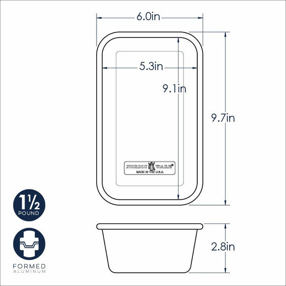 Nordicware Naturals 1.5 Pound Loaf Pan