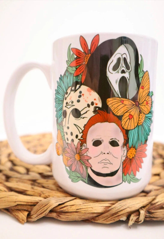 Halloween Spooky Floral Mug, 11oz