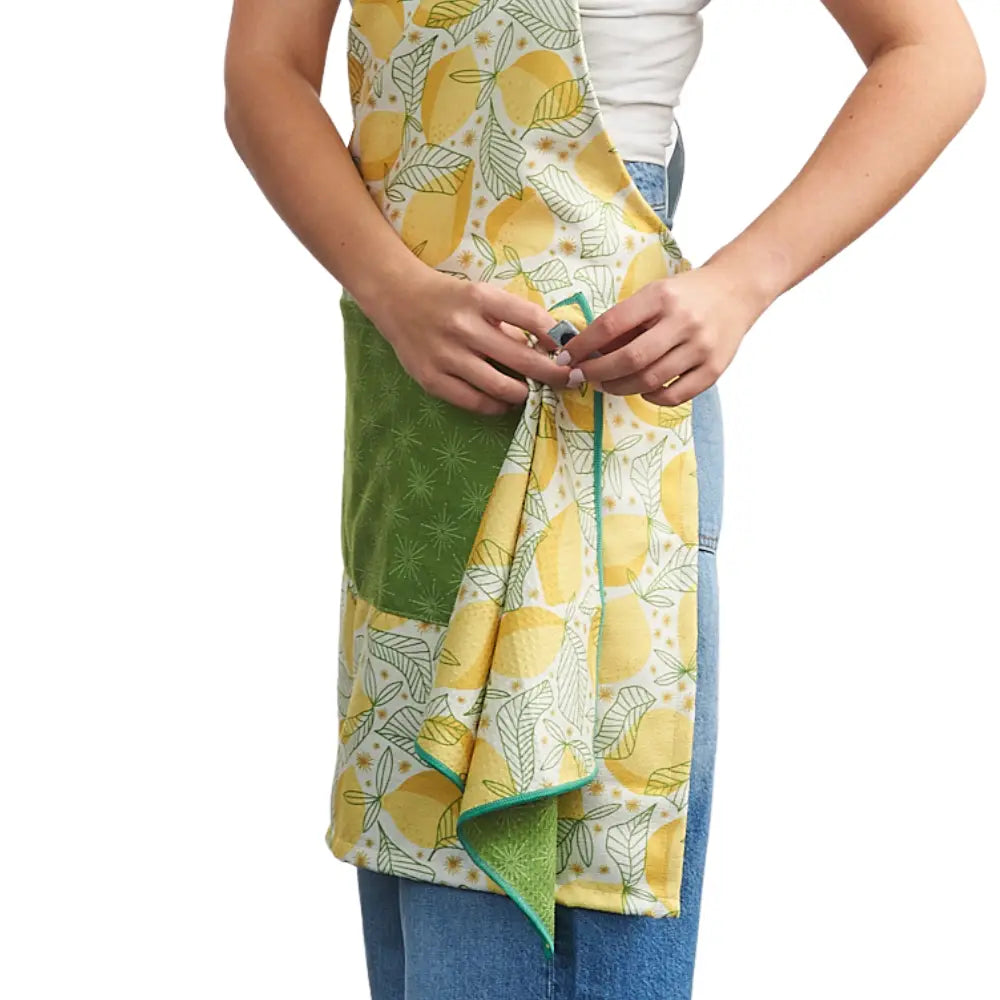 Once Again Home Co. Attach and Go Apron - RJW Lemon Sparkle