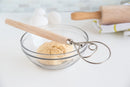 Fox Run Danish Dough Whisk, SS and Wood, 12"-3