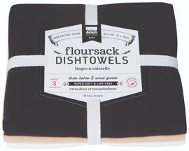 Now Designs Floursack Dishtowels, Set of 3