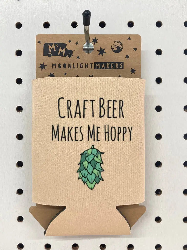 Craft Beer Makes Me Hoppy - Can Cooler