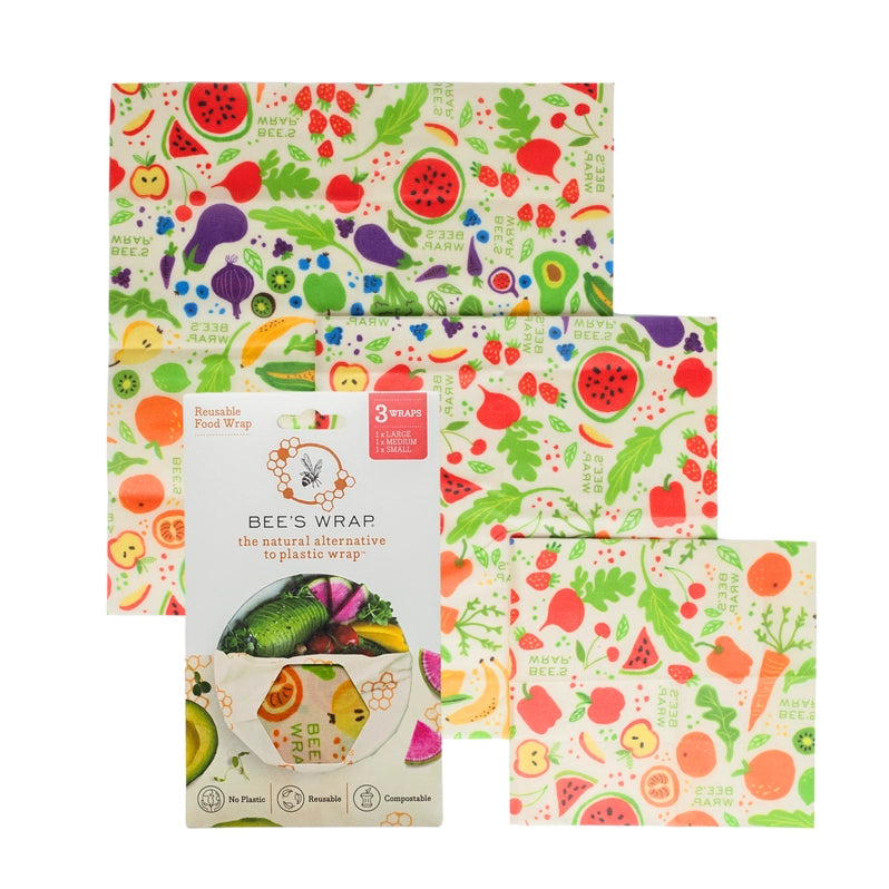 Bee's Wrap Assorted Pack, Multiple Designs