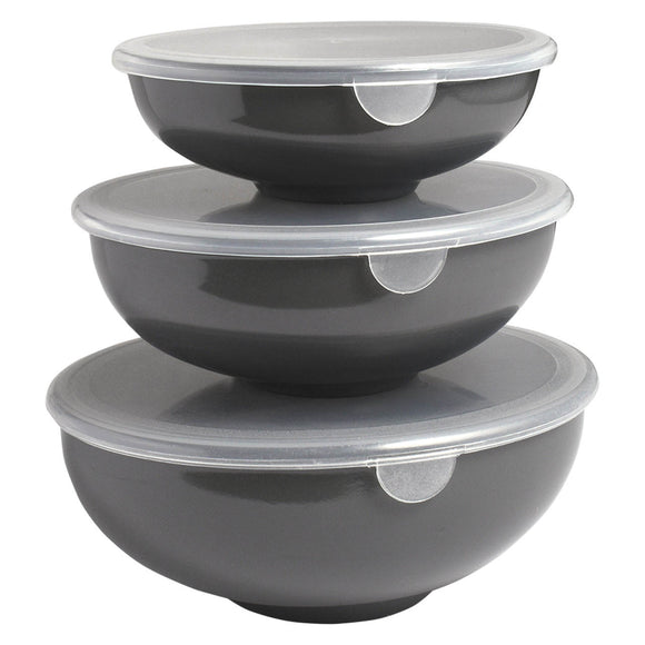 Nesting Prep Bowls with Lids, Set of 3