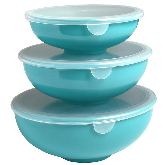 Nesting Prep Bowls with Lids, Set of 3