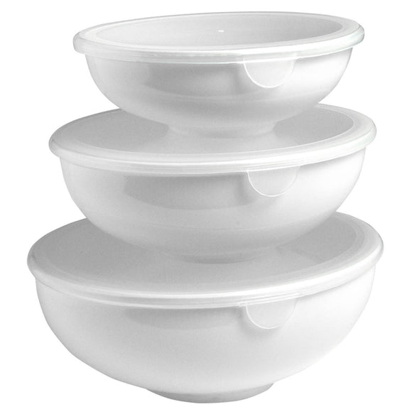 Nesting Prep Bowls with Lids, Set of 3