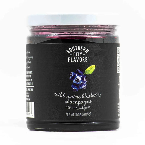 Southern City Flavors Wild Maine Blueberry Champagne Jam