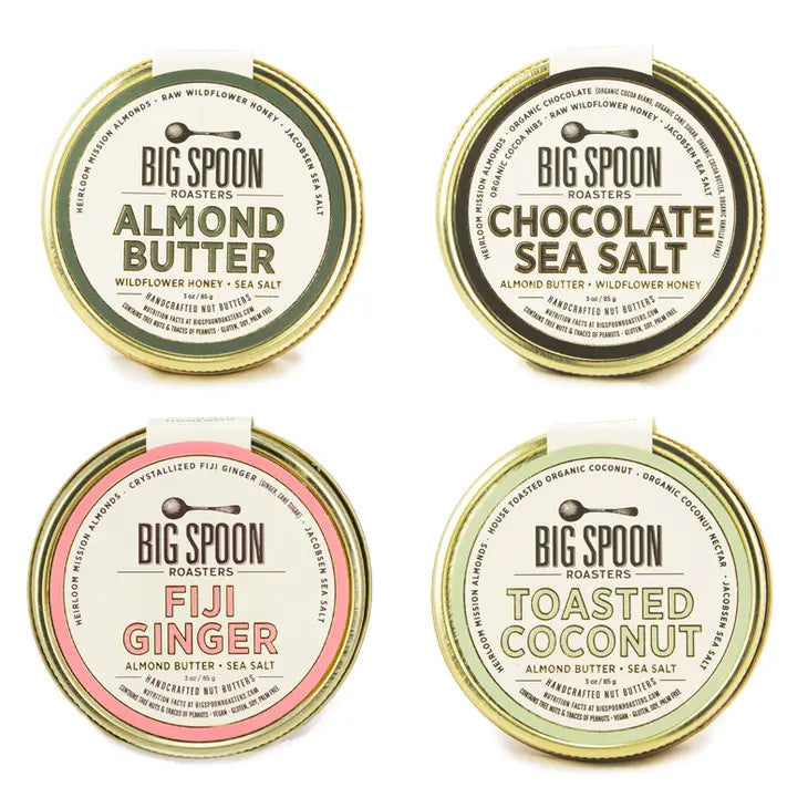 Big Spoon Roasters Mini 3oz Almond Butter Variety 4-Pack
