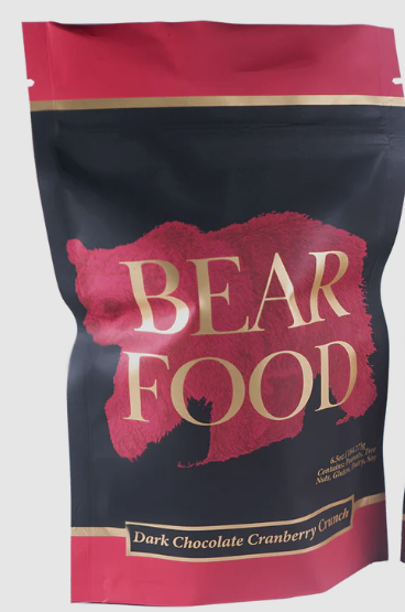 Bear Food Gourmet Dark Chocolate Cranberry Crunch Pouch, Multiple Sizes