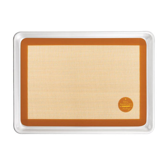Mrs. Anderson's Baking Half-Size Baking Sheet & Silicone Mat Set