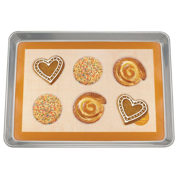 Mrs. Anderson's Baking Half-Size Baking Sheet & Silicone Mat Set