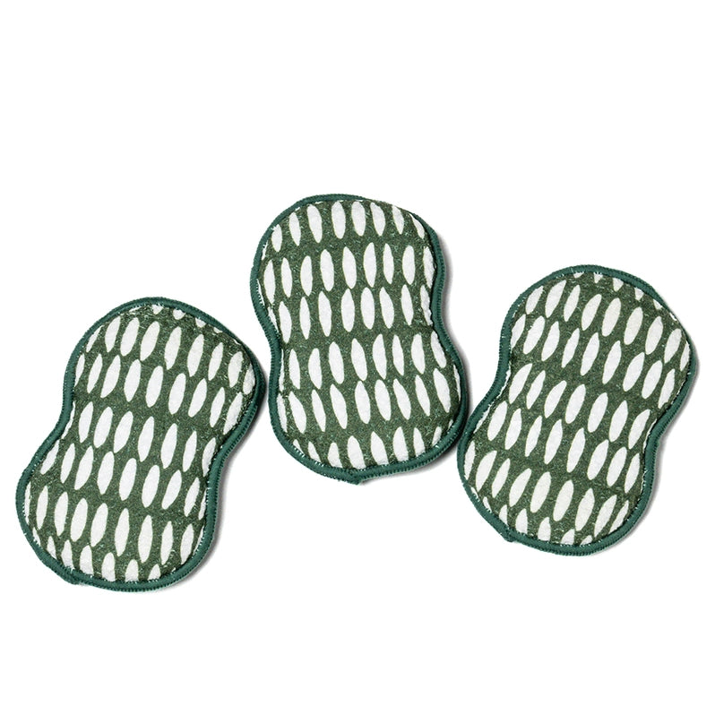 Buy green Once Again Home Co. Re:Usable Sponge, Set of 3 - Beans, Multiple Colors