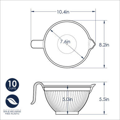 Nordicware Better Batter Bowl, White