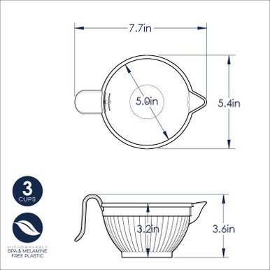 Nordicware Micro Mix & Melt Bowl, White
