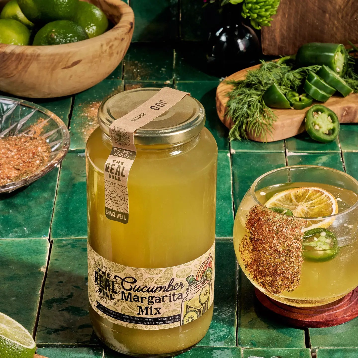 The Real Dill Cucumber Margarita Mix, 32 oz