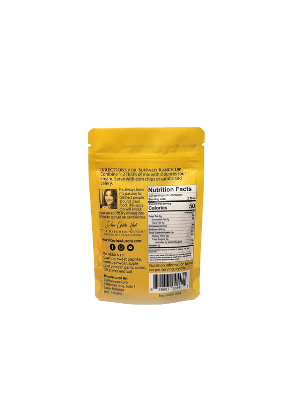 Cucina Aurora Buffalo Ranch Dip and Seasoning Mix, 2 oz