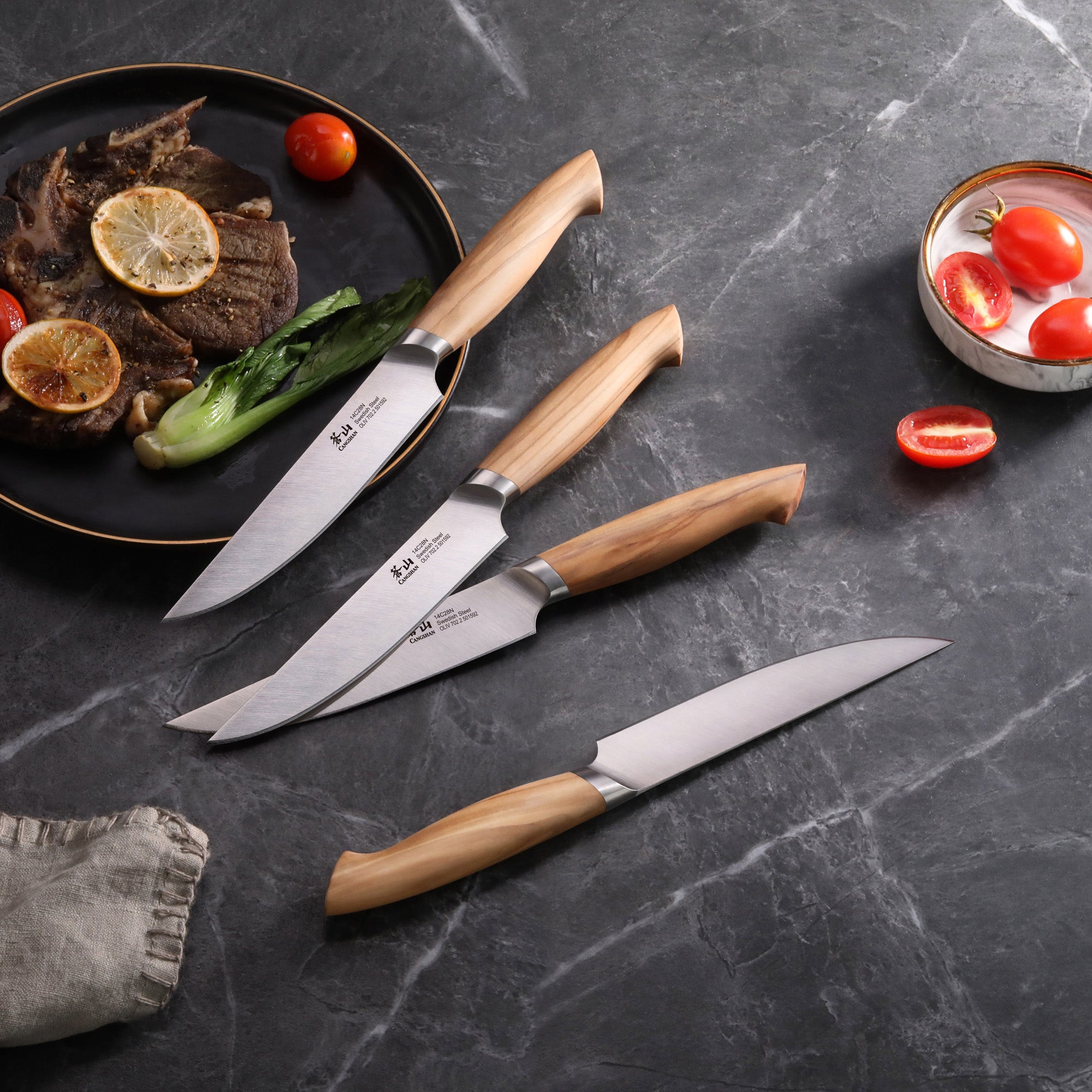 Cangshan OLIV 4-piece Steak Knife Set