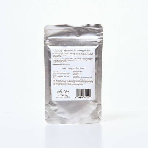 Salt Sisters Applewood Smoked Cracked Peppercorns