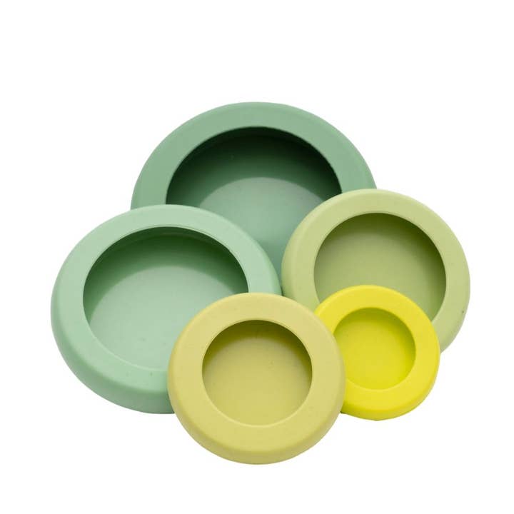 Buy sage-green Food Huggers, Set of 5, Multiple Colors