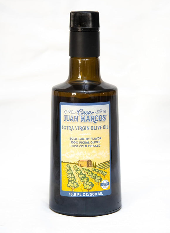 Casa Juan Marcos Picual Spanish Cold Pressed Extra Virgin Olive Oil, 500 ml