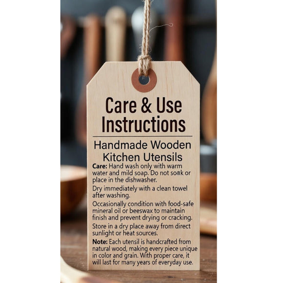 Two Ravens Handmade Wood Sauté Spatula