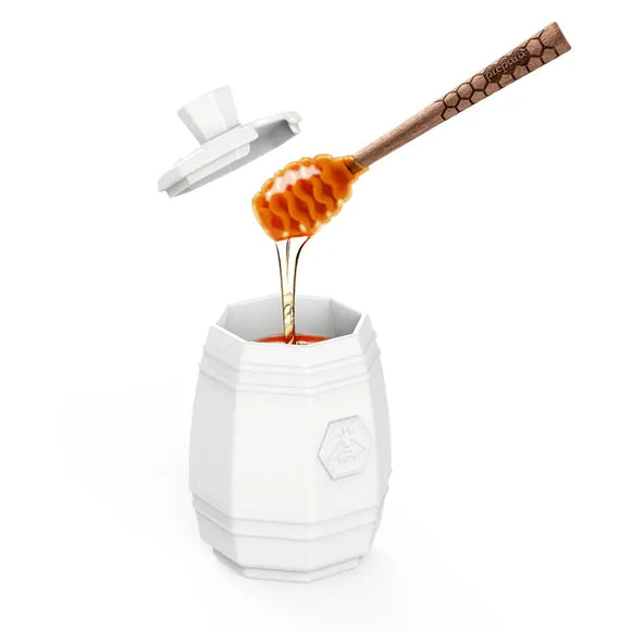 Prepara Ceramic Honey Pot and Dipper Set