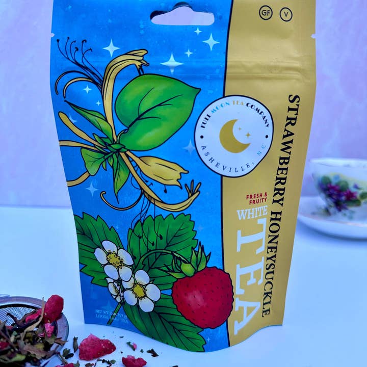 Full Moon Tea Company Strawberry Honeysuckle White Tea