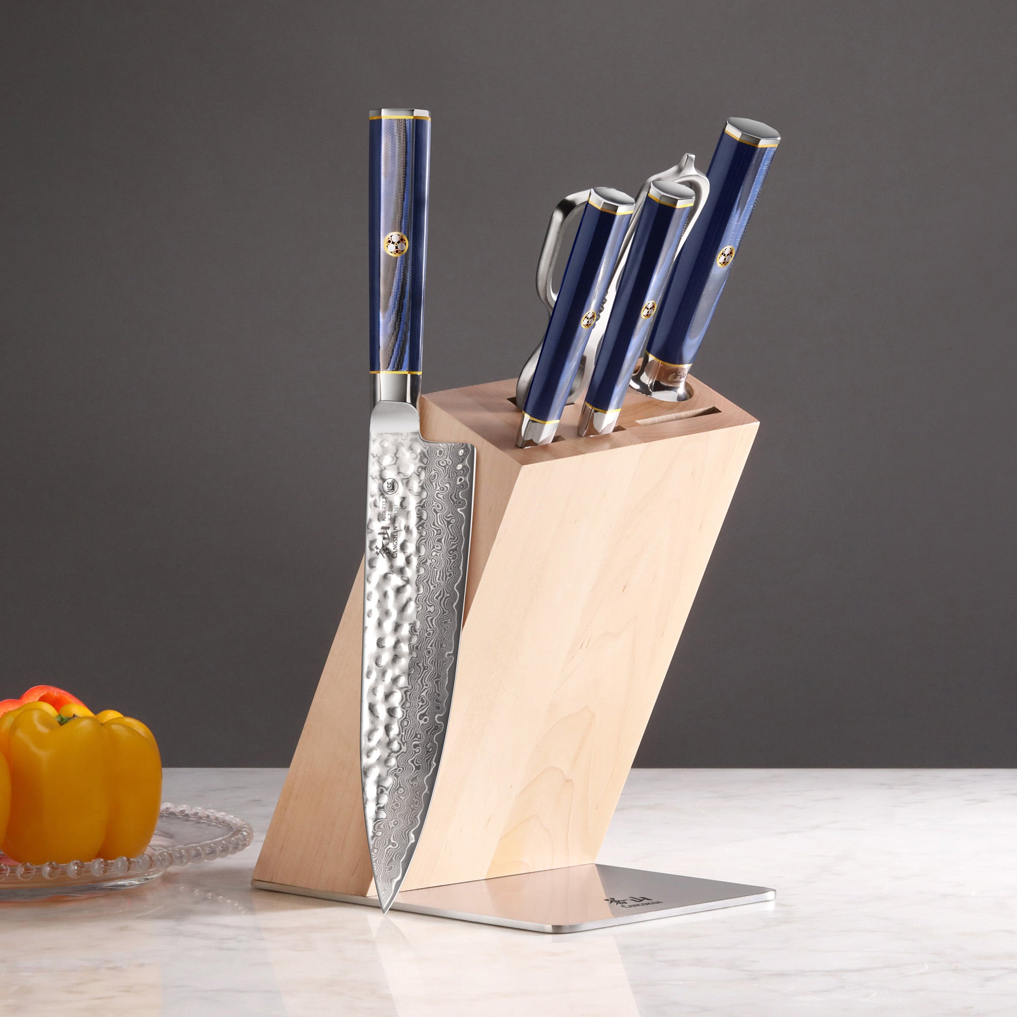 Cangshan KITA 6-piece Knife Block Set, Maple