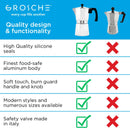 Grosche Milano Stovetop Espresso Coffee Maker, Chrome, Multiple Sizes-8