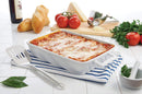 HIC Porcelain Lasagna Pan, White