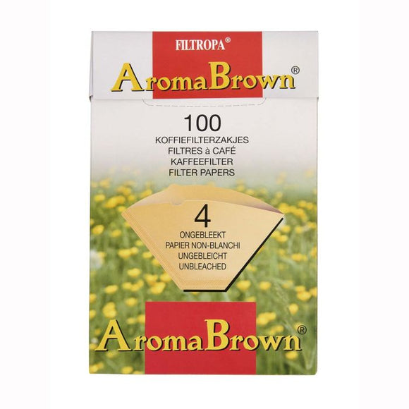 Filtropa Unbleached Coffee Filter, 100ct