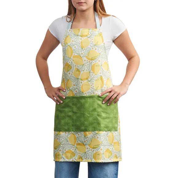 Once Again Home Co. Attach and Go Apron - RJW Lemon Sparkle