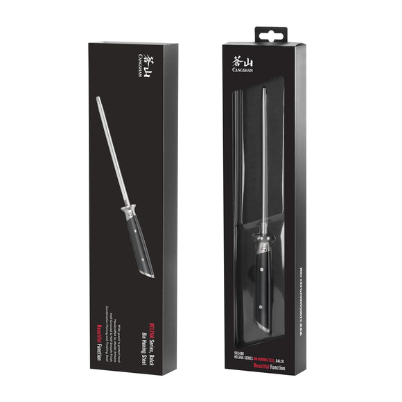 Cangshan HELENA Series 8-Inch Honing Steel, High-Carbon Rod