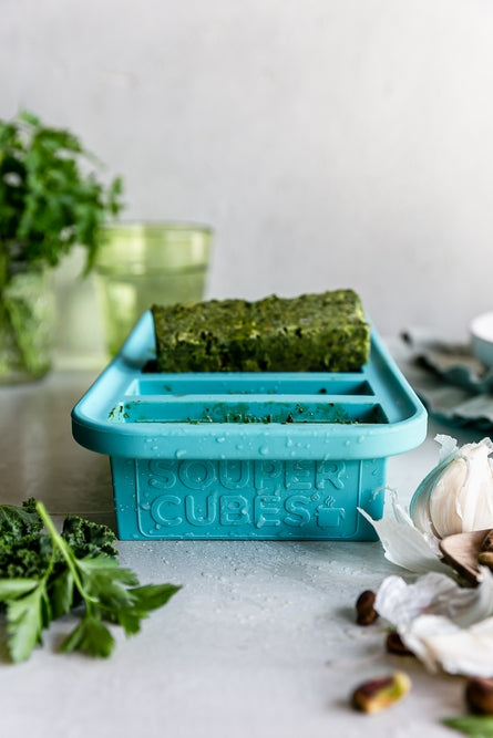 Souper Cubes 1/2 Cup Freezing Tray, Aqua
