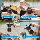 Grosche Milano Stovetop Espresso Coffee Maker, Chrome, Multiple Sizes-7