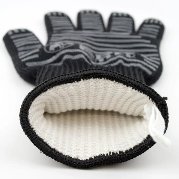 BBQ Butler Heat Resistant Black Fabric Glove, Single