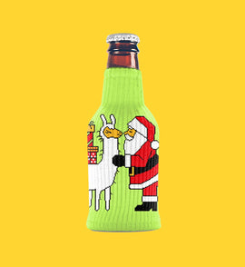 Freaker USA I Saw Llama Kissing Santa Koozie