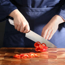 Cangshan HELENA 6pc Knife Block Set, Forged German Steel, HUA Acacia Block, White-9